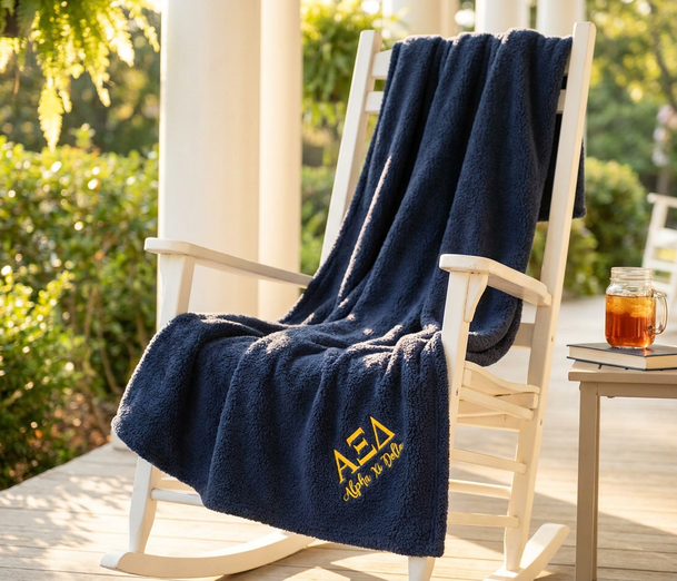 Alpha Xi Delta Sherpa Blanket