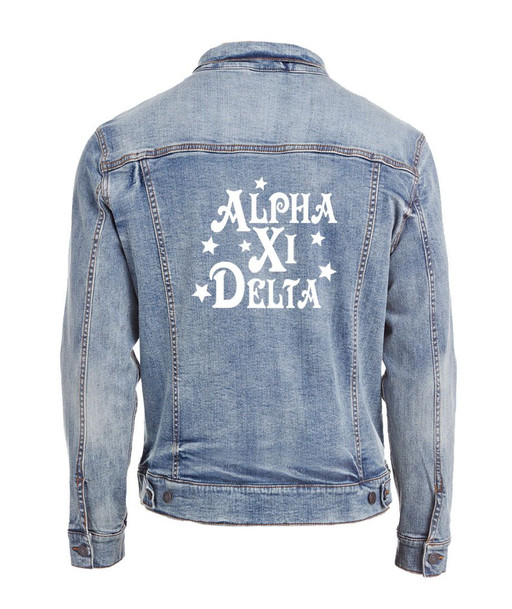 Alpha Xi Delta Star Struck Denim Jacket