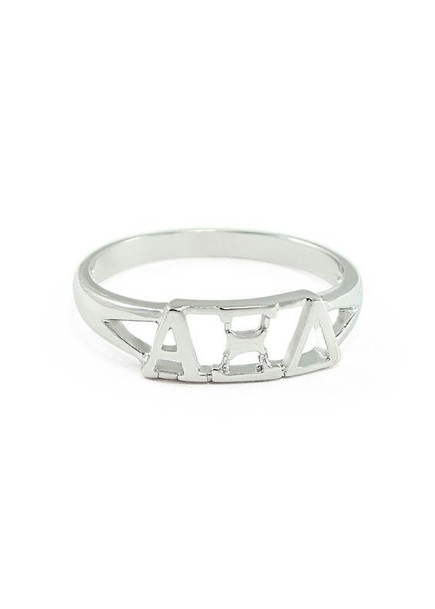 TCS Alpha Xi Delta Sterling Silver Letter Ring 