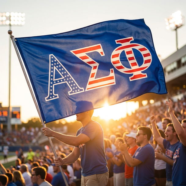 Alpha Sigma Phi 3 X 5 USA Flag