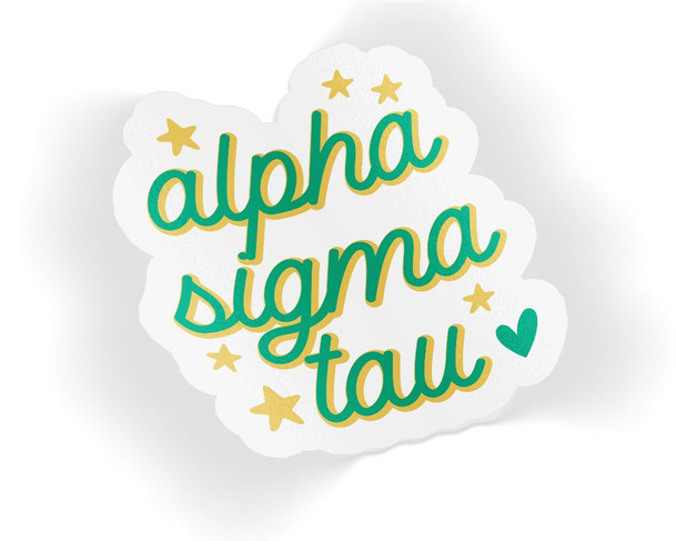 Alpha Sigma Tau Star Sticker