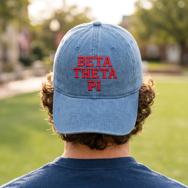 Beta Theta Pi Pigment Dyed Baseball Cap