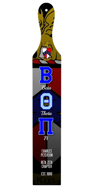 Beta Theta Pi Custom Full Color Paddle