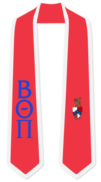  DISCOUNT-Beta Theta Pi Greek 2 Tone Lettered Graduation Sash Stole 