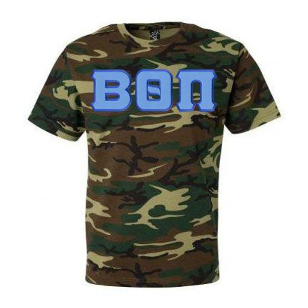  DISCOUNT- Beta Theta Pi Lettered Camouflage T-Shirt 