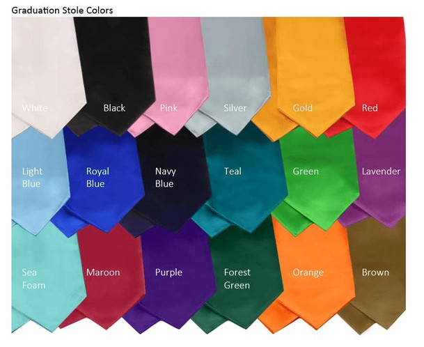  Blank Graduation Sash Stole 