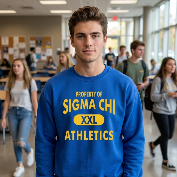 Fraternity & Sorority "Property Of Athletics" Crewneck Sweatshirt