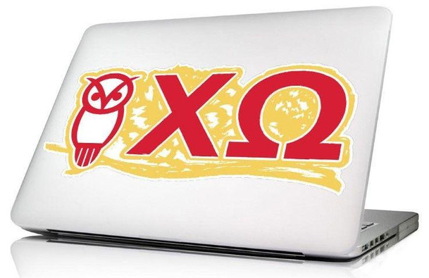 Sorority Shop Chi Omega 10.5 x 4.5 Laptop Skin/Wall Decal 