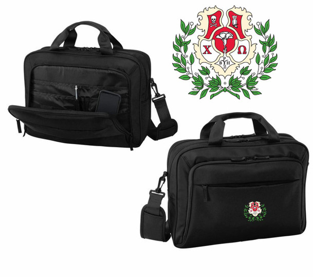  DISCOUNT-Chi Omega Crest - Shield Briefcase Attache 