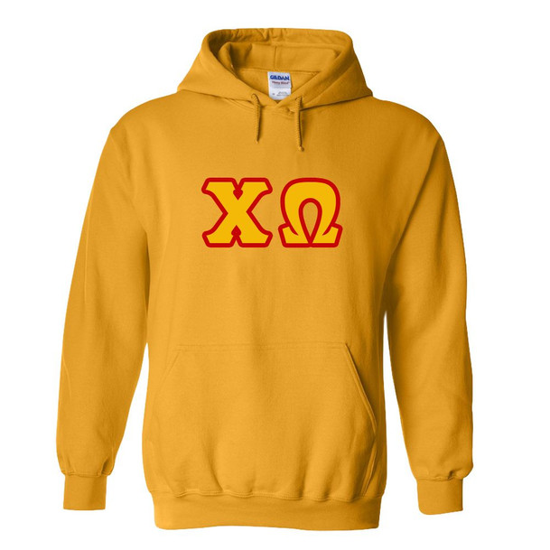 Chi Omega Discount Twill Hooded Sweatshirt