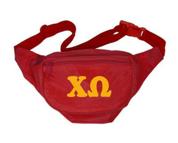 Chi Omega Sorority Big Letter Fanny Pack