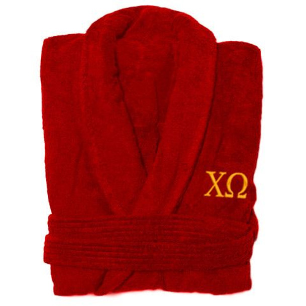 Chi Omega Greek Letter Bathrobe