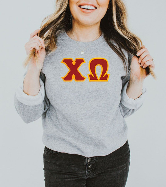 DISCOUNT Chi Omega Lettered Crewneck