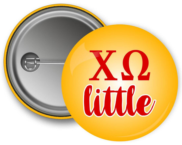 Uptown Greek Chi Omega Little Button 