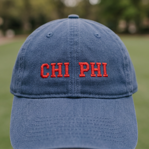 Chi Phi Pigment Dyed Baseball Cap
