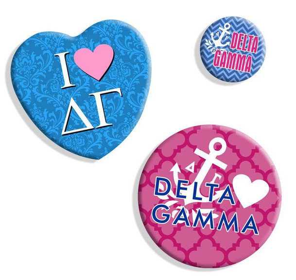  Delta Gamma Button Set 