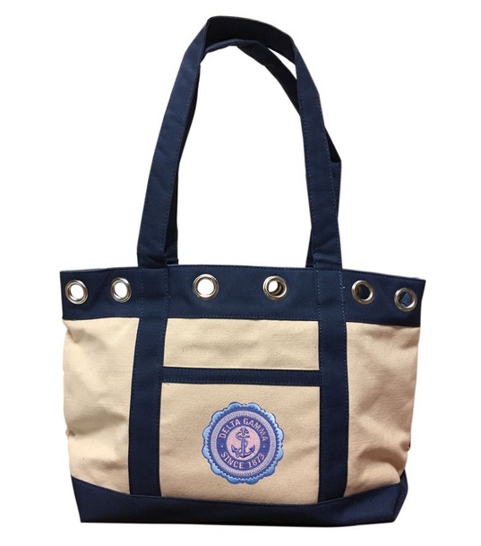 DISCOUNT-Delta Gamma Canvas Tote Bag - ON SALE!