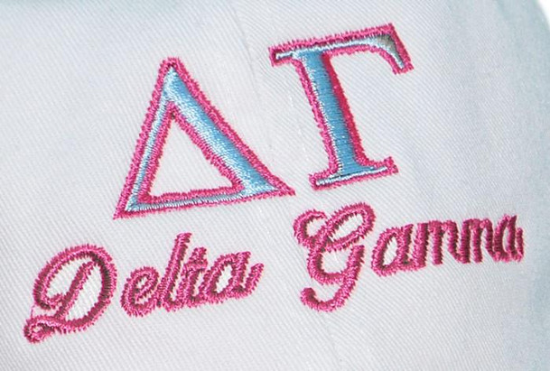  Delta Gamma Script Hat 