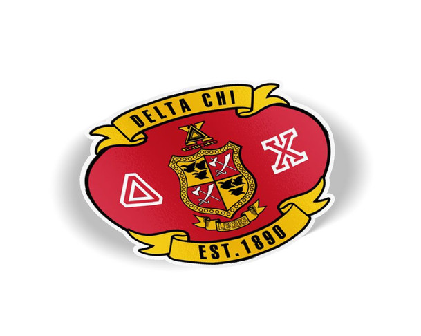 Delta Chi Banner Crest - Shield Decal