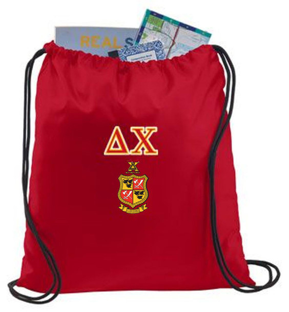  Delta Chi Crest - Shield Cinch Sack 