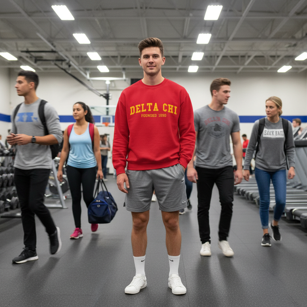 Delta Chi Fraternity Founders Crew Sweatshirt