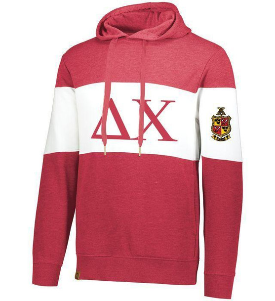  Delta Chi Ivy League Hoodie W Crest On Left Sleeve 
