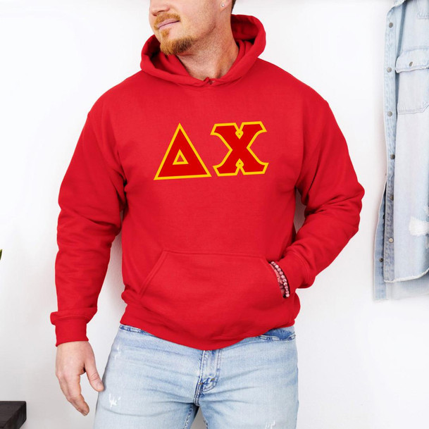 DISCOUNT Delta Chi Lettered Hooded Sweatshirt - Best Value 