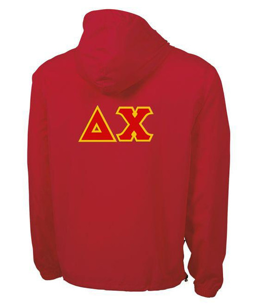  Delta Chi Tackle Twill Lettered Pack N Go Pullover 