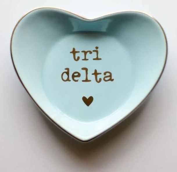 Delta Delta Delta Ceramic Ring Dish