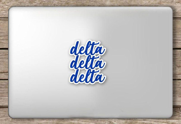  Delta Delta Delta Script Sticker 
