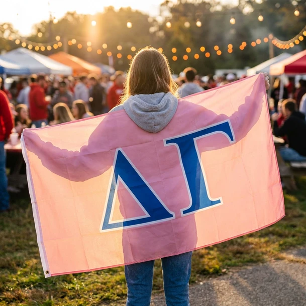 Delta Gamma Big Greek Letter Flag