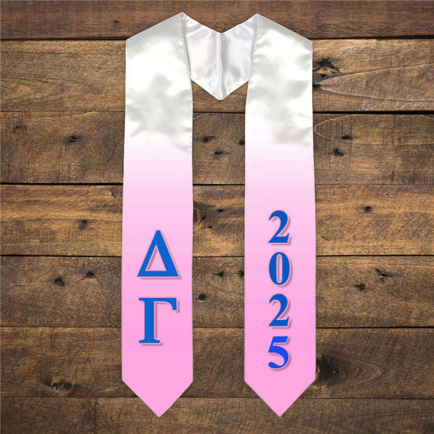  Delta Gamma Extra Fancy Greek Graduation Stole W Year 