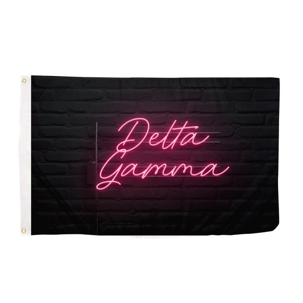 Delta Gamma Neon Flag