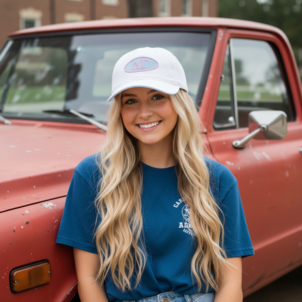 Delta Gamma Throwback Oval Game Hat