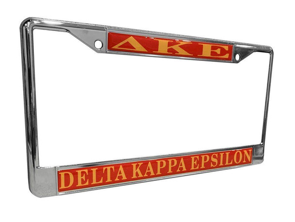  Delta Kappa Epsilon Chrome License Plate Frames 