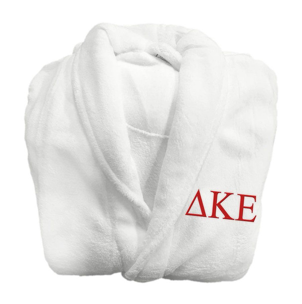 Delta Kappa Epsilon Fraternity Lettered Bathrobe