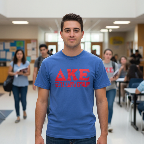 Delta Kappa Epsilon Greek Custom Comfort Colors Heavyweight T-Shirt