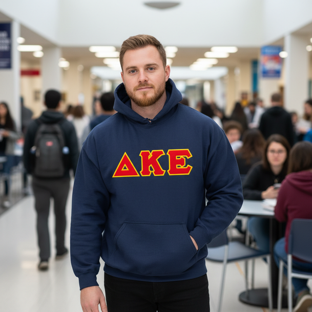 Delta Kappa Epsilon Custom Twill Hooded Sweatshirt