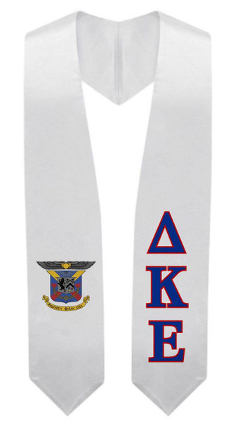  Delta Kappa Epsilon Super Crest - Shield Graduation Stole 