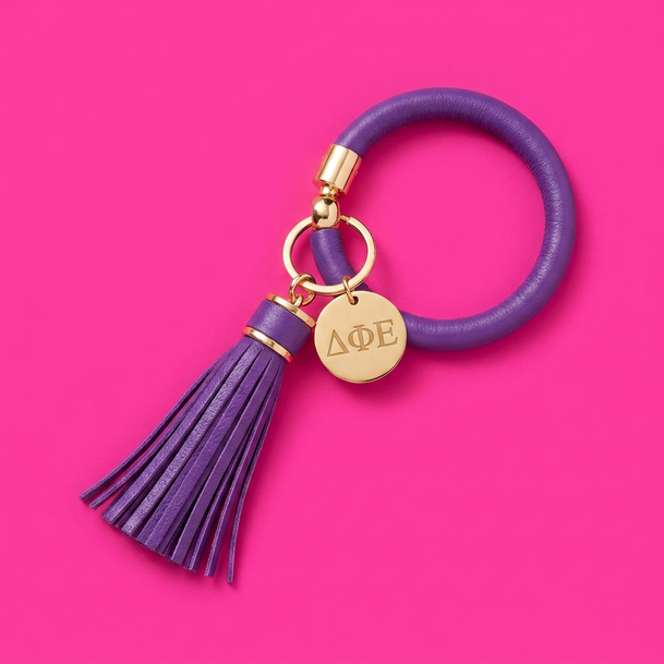 Delta Phi Epsilon Bangle Keychain