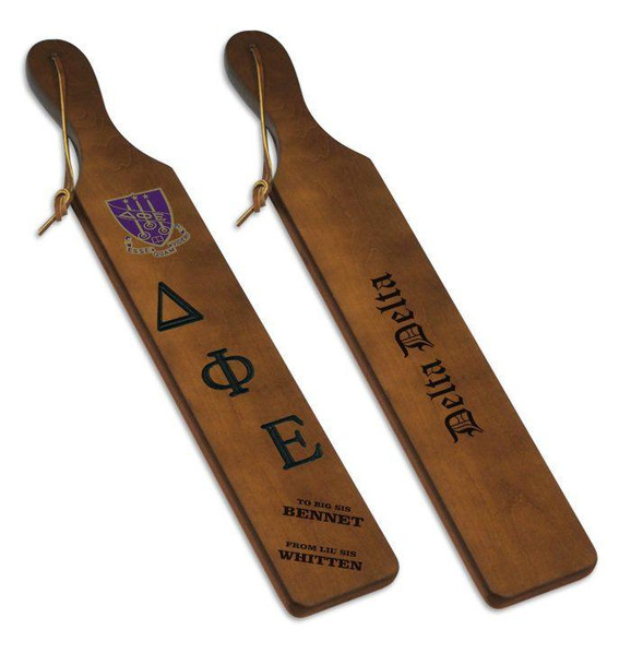 Craftique Delta Phi Epsilon Custom Paddle 