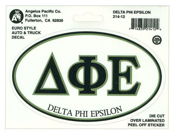  Delta Phi Epsilon Euro Style Sticker 