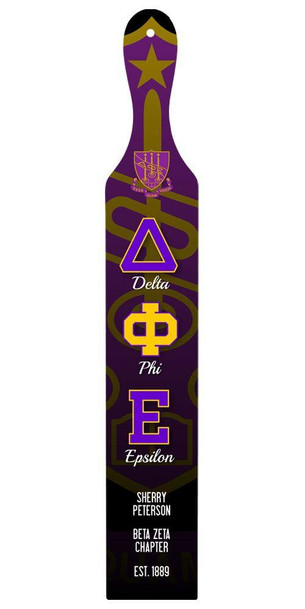 Craftique Delta Phi Epsilon Custom Full Color Paddle 