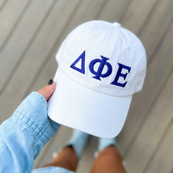 Delta Phi Epsilon Greek Letter Hat