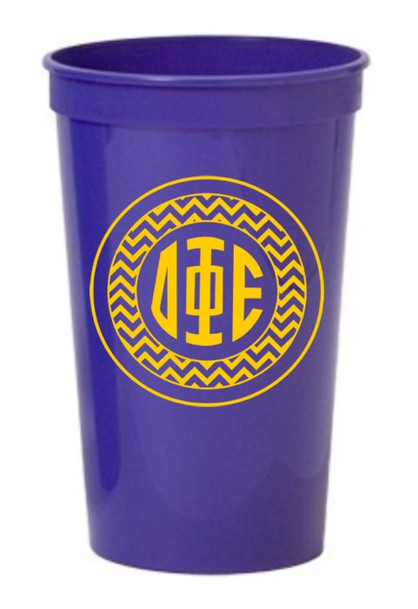 Delta Phi Epsilon Monogrammed Giant Plastic Cup