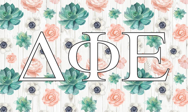 Sorority Shop Delta Phi Epsilon New Succulent Flag 