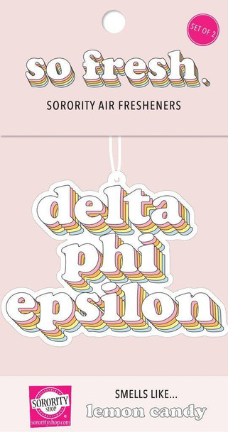 Sorority Shop Delta Phi Epsilon Retro Air Freshener (2 pack) 