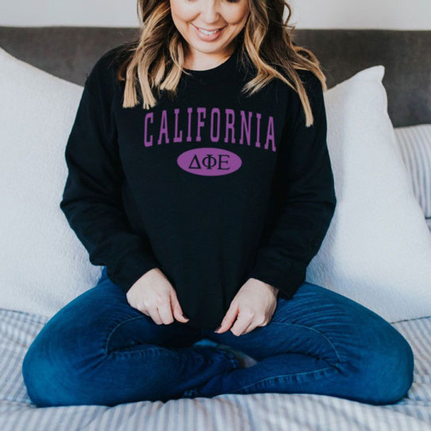 Delta Phi Epsilon State Crewneck Sweatshirt