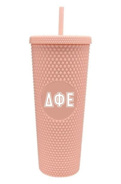 Delta Phi Epsilon Studded Tumblers