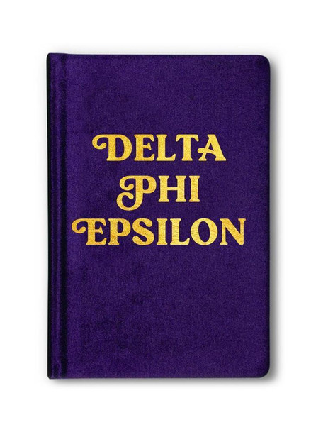 Sorority Shop Delta Phi Epsilon Velvet Notebook 